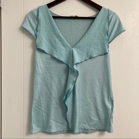 EUC! - Anthro | Meadow Rue Cascade Ruffle Top - Picture 3 of 6